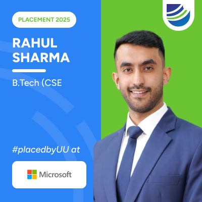 Rahul Sharma placed at Microsoft